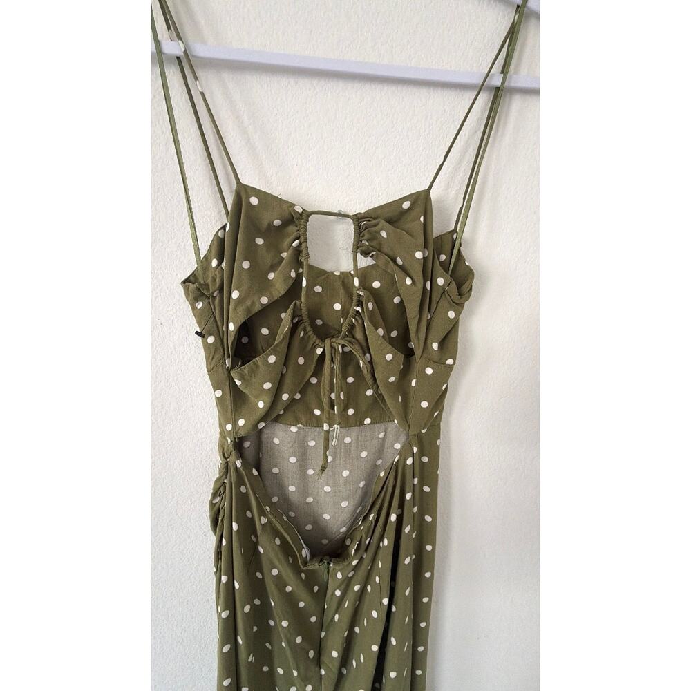 Zara Polka Dot Midi Slip Dress - Picture 4 of 4